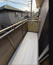 宇部市文京台、中古一戸建てのバルコニー画像です