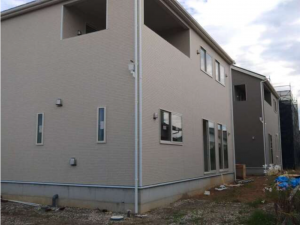 宇部市大字際波、新築一戸建ての外観画像です