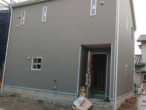 宇部市大字際波、新築一戸建ての外観画像です