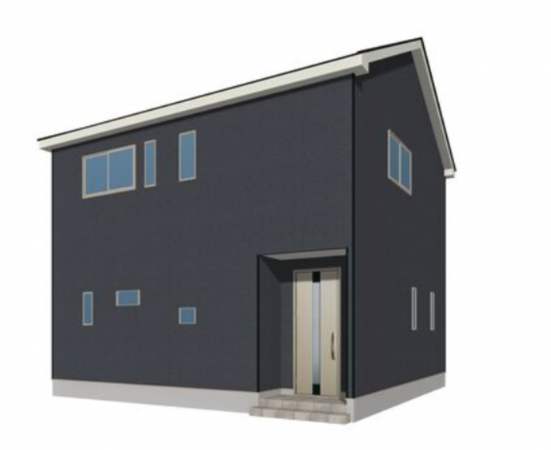 宇部市大字際波、新築一戸建ての外観画像です