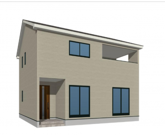 宇部市大字際波、新築一戸建ての外観画像です