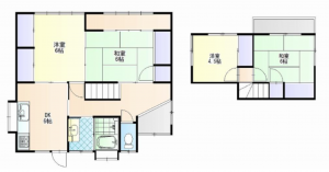 宇部市大字妻崎開作、中古一戸建ての間取り画像です