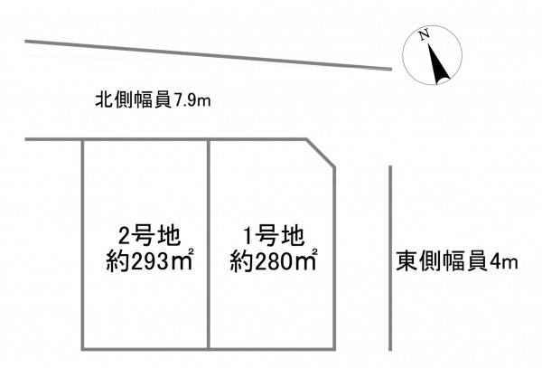 宇部市小松原町、土地の間取り画像です