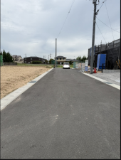 山陽小野田市大字東高泊、土地の前面道路を含む現地写真画像です