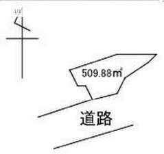 山陽小野田市大字厚狭、土地の間取り画像です