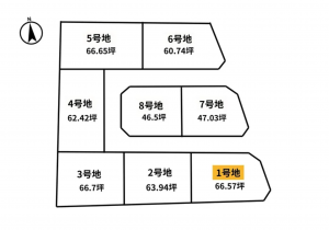 宇部市西平原、土地の地図画像です