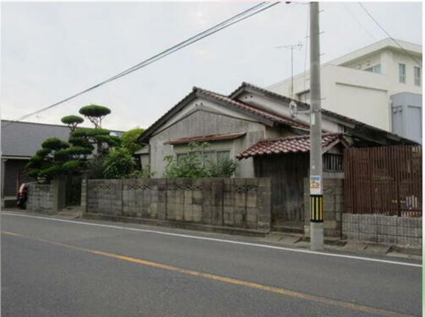 宇部市常盤台、土地の前面道路を含む現地写真画像です