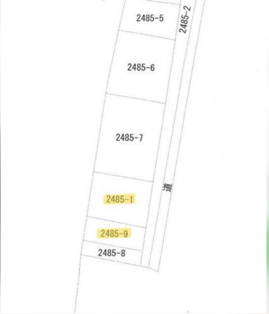 宇部市常盤台、土地の間取り画像です
