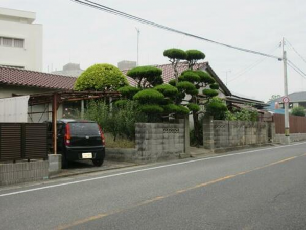 宇部市常盤台、土地の前面道路を含む現地写真画像です