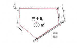 宇部市大字東須恵、土地の間取り画像です