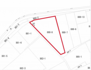 宇部市則貞、土地の地図画像です