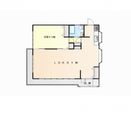 宇部市大字妻崎開作、中古一戸建ての間取り画像です