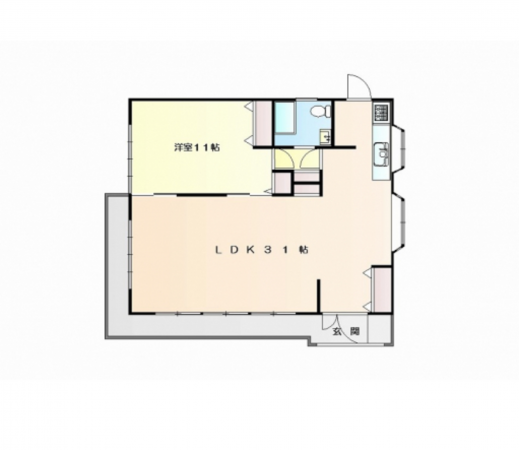 宇部市大字妻崎開作、中古一戸建ての間取り画像です