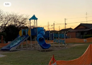 宇部市笹山町、中古一戸建ての公園画像です