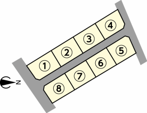 宇部市大字中宇部、土地の間取り画像です