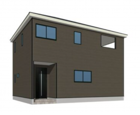 宇部市松崎町、新築一戸建ての外観画像です