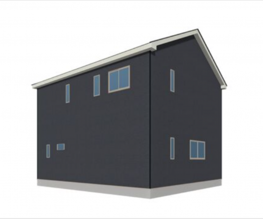 宇部市床波、新築一戸建ての完成予想図（外観）画像です