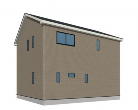 宇部市床波、新築一戸建ての外観画像です