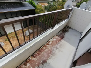 山陽小野田市共和台、中古一戸建てのバルコニー画像です