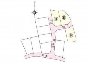 宇部市大字西岐波、土地の間取り画像です