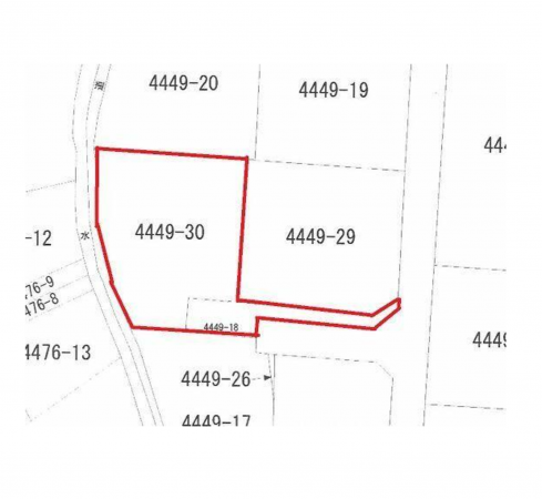 宇部市東梶返、土地の間取り画像です
