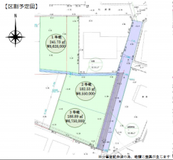 山陽小野田市大字東高泊、土地の間取り画像です