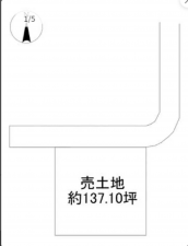 宇部市東藤曲、土地の間取り画像です