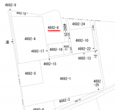宇部市亀浦、土地の間取り画像です