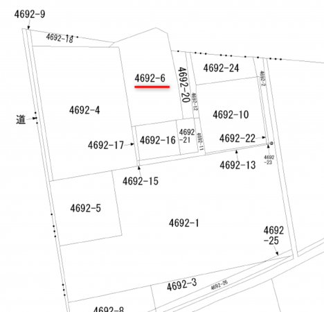 宇部市亀浦、土地の間取り画像です
