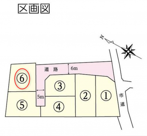 宇部市大字西岐波、土地の間取り画像です