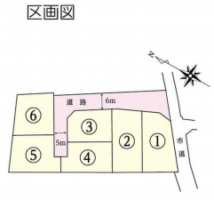 宇部市大字西岐波、土地の間取り画像です