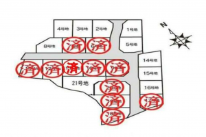 宇部市大字東岐波、土地の間取り画像です