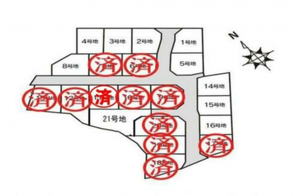 宇部市大字東岐波、土地の間取り画像です