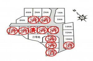 宇部市大字東岐波、土地の間取り画像です