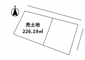宇部市宮地町、土地の間取り画像です