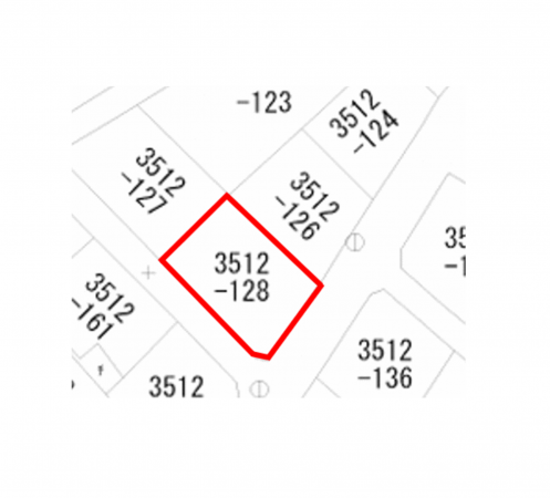 山陽小野田市大字郡、土地の間取り画像です