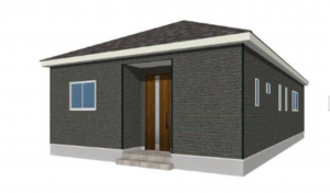 山陽小野田市南竜王町、新築一戸建ての完成予想図（外観）画像です