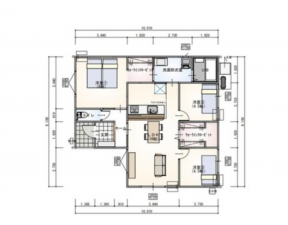 宇部市大字上宇部、新築一戸建ての間取り画像です