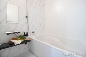 宇部市大字上宇部、新築一戸建ての風呂画像です