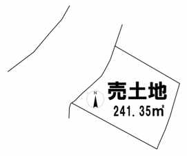 宇部市東平原、土地の間取り画像です