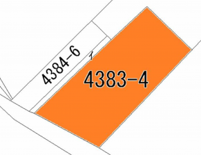宇部市大字西岐波、土地の間取り画像です
