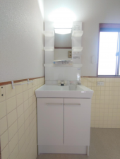 山陽小野田市大字山川、中古一戸建ての洗面画像です