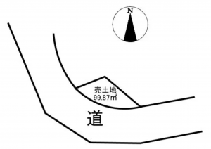 山陽小野田市大字小野田、土地の間取り画像です