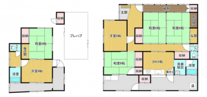 山陽小野田市大字東高泊、中古一戸建ての間取り画像です