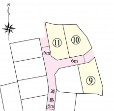 宇部市大字西岐波、土地の間取り画像です