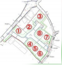 宇部市寺の前町、土地の間取り画像です