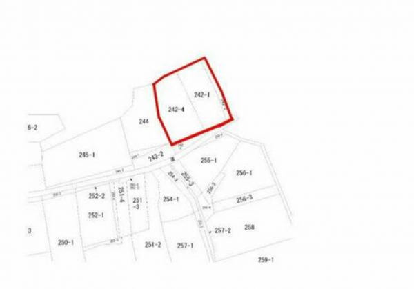 宇部市大字東岐波、土地の間取り画像です