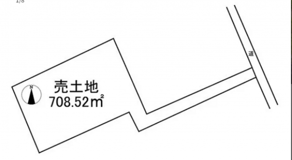 宇部市大字中野開作、土地の間取り画像です