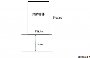 呉市仁方本町、土地の間取り画像です