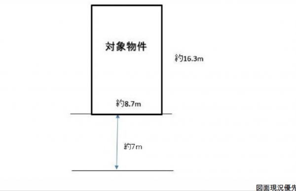 呉市仁方本町、土地の間取り画像です